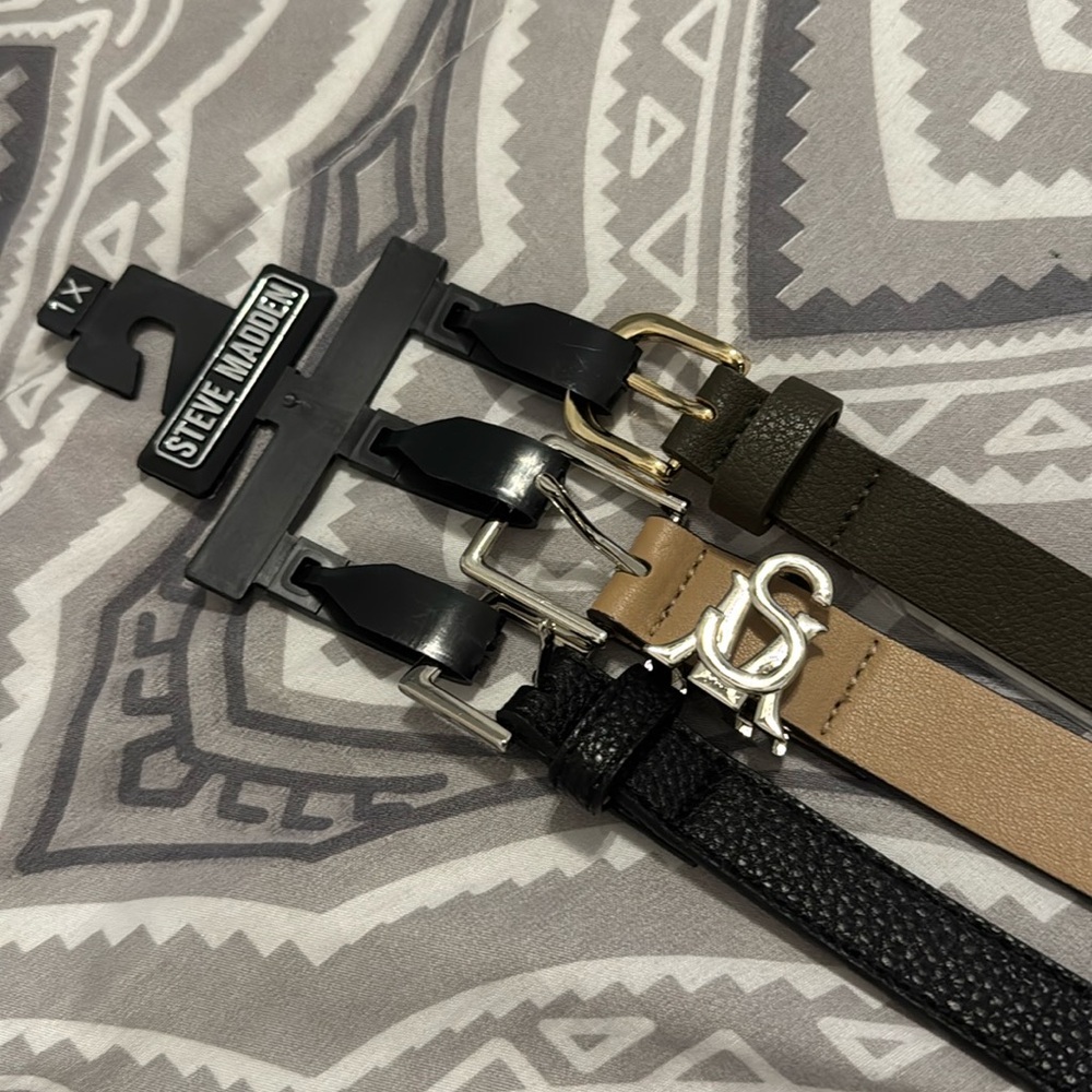Steve Madden set of three plus size belts! So gorgeous!